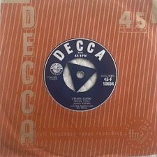 ** JIMMY YOUNG - CHAIN GANG 7" VINYL ROCK & ROLL FIFTIES DECCA TRI SCARCE **