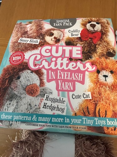 Cute critter eyelash yarn - critter,