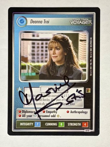 Autographed star trek ccg - star,