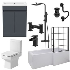 Complete Bathroom Suite Black