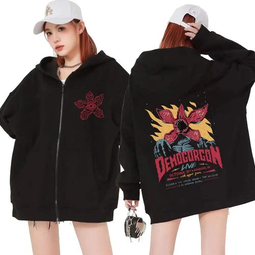 The demogorgon zipper hoodie - demogorgon,