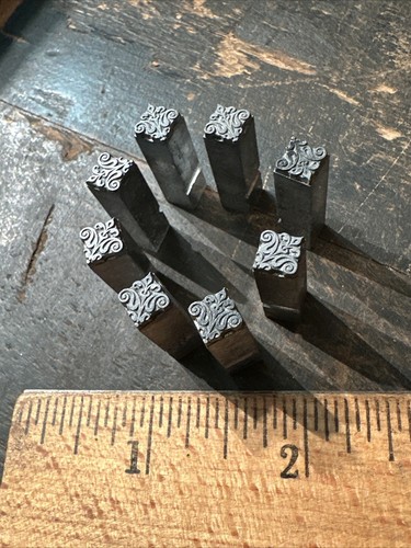 Ornamental printing blocks - ornamental,