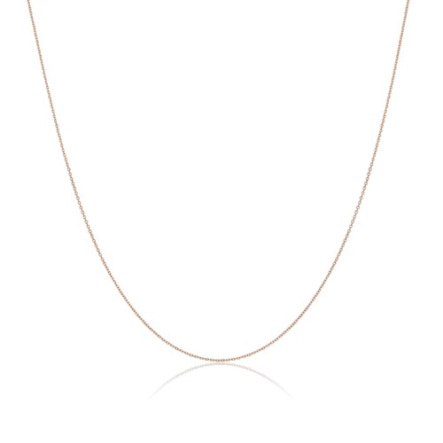 9ct rose gold faceted trace - gold,