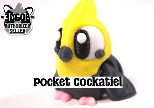Articulated cockatiel fidget - articulated,