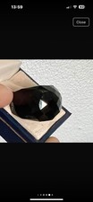 Vintage Swarovski Nirvana Ring Black Size 55 Tiny Chip