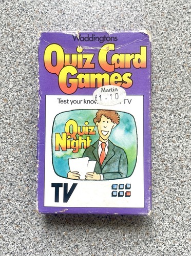 Waddingtons quiz card - quiz, board