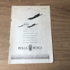 SAIR41 MAGAZINE ADVERT 11X8 ROLLS-ROYCE GRIFFON IN SPITFIRE XII