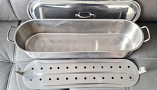 Large Stainless Steel Fish Kettle Salmon Poacher/Steamer