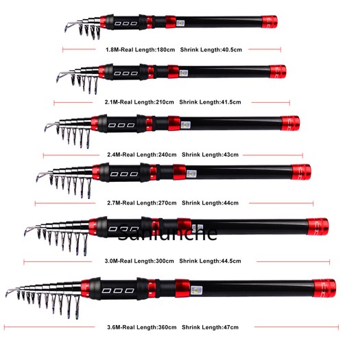 Ultrashort telescopic fishing - telescopic,