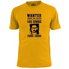 Mens Jesse James Wanted Poster