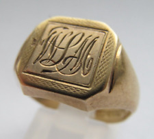 Hallmarked 9ct gold  Masonic swivel  ring.  5gr.  size O.