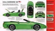 Chevy CALLAWAY CAMARO C8 / C-8 SPEC SHEET/Brochure:1994,1995,1996