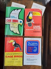  4 off         The National Exhibition of Cage & Aviary Birds. Catalogues.
