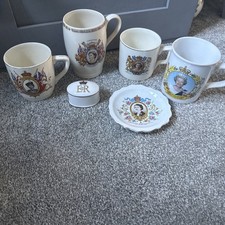 Job Lot Vintage Queen Elizabeth II Royal Family Commemorative 
