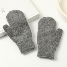 Men Knit Mittens Gloves Warm