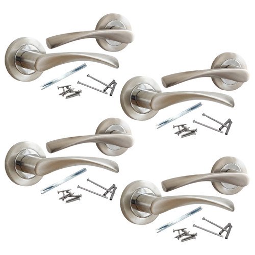 Door handles chrome satin - door,