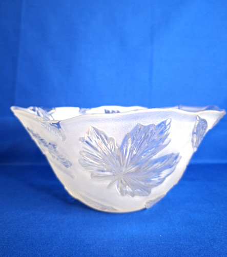 Vintage frosted glass fruit - frosted,