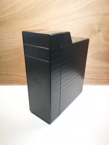 Black plastic 35mm slide - black,