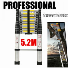 17FT Industrial Multi Purpose Aluminium Extend Extension Step Climb Ladder Tool