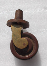 Caster Wheel furniture Brass Metal Ceramic 18  (FREE UK POSTAGE)