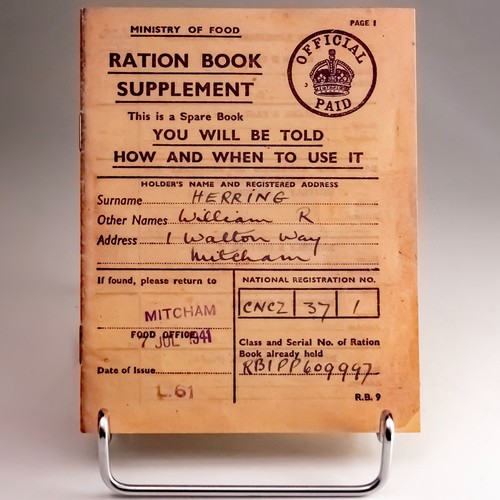 Wwii ministry food - of, ration