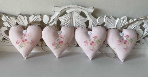 Handmade hanging hearts - handmade,
