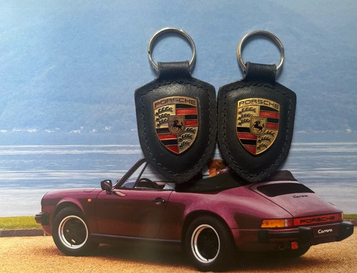 Two genuine porsche keyrings - two,
