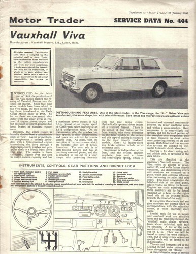 Vauxhall viva motor - viva,