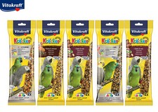 5 X 2 PACK VITAKRAFT PARROT AFRICAN GREY FOOD SEED STICK HANGING CAGE TREAT