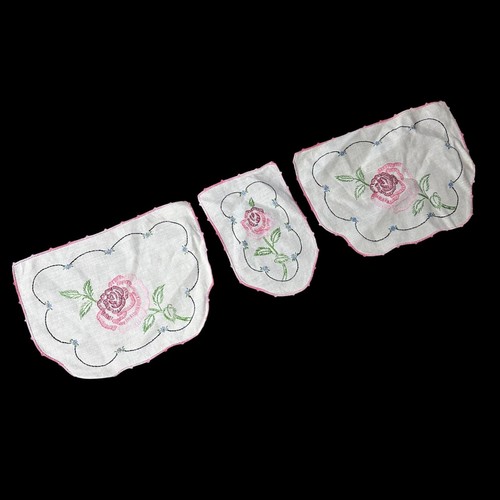 Vintage doily dresser - dresser, scarfs