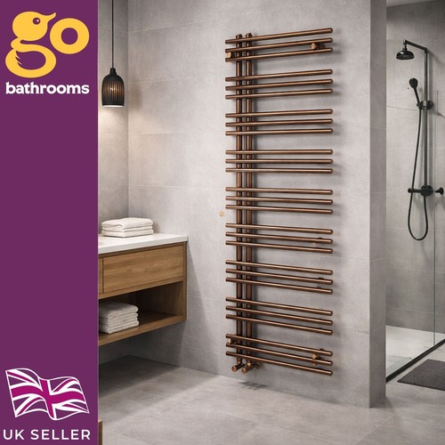Bronze heated towel rail - heated,