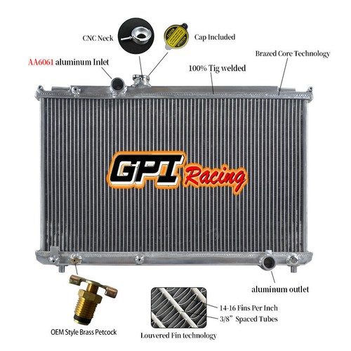 Aluminum radiator for toyota - aluminum,