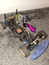 Thunder tiger rc touring car good compression no controller or body nitro