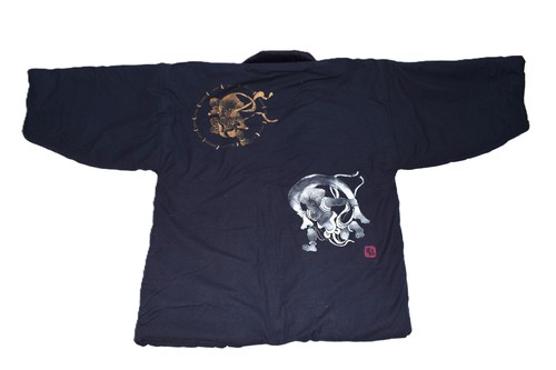 Hand painted japanese hanten - japanese,