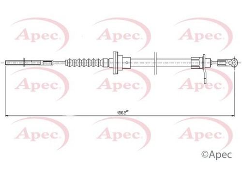 Apec clutch cable fits citroen - fits,