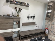 TV Cabinet Set 6 Piece Engineered Wood Media TV Console Multi Colours vidaXL