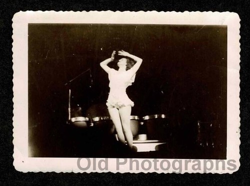 Woman dark stage performer - woman,