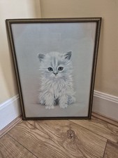 Vintage 80s Framed Print of