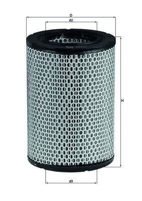 Mahle lx228 air filter - air,