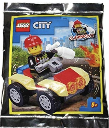 Lego city fireman with quad - ,