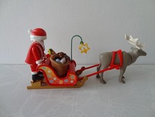 Playmobil Father Christmas / Santa with sleigh loaded with toys
