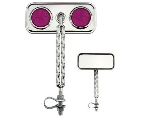 Chrome purple reflector - w/purple,