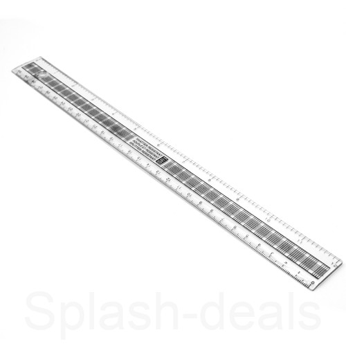 30cm clear ruler strong - ruler, 12"-