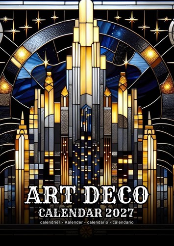 Art deco 2027 calendar - deco,