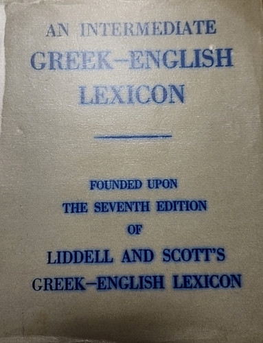 Intermediate greek lexicon - greek,