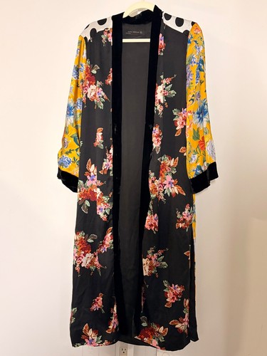 Zara woman silk floral - floral, kimono