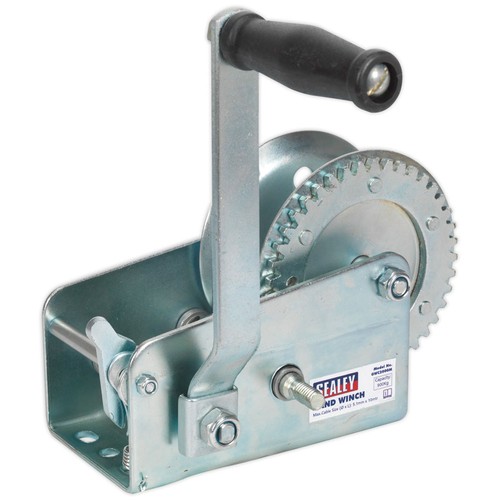 Sealey geared hand winch 900kg - sealey,
