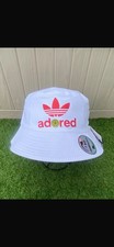 White Adored Stone Roses Bucket Hat - New with Tags