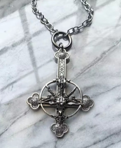 Inverted cross baphomet satan - inverted,