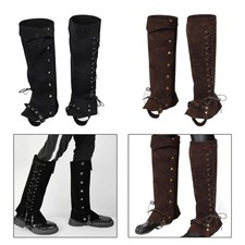 Pirate Boot Covers Medieval Gaiters for Horseback Riding Forest Hiking